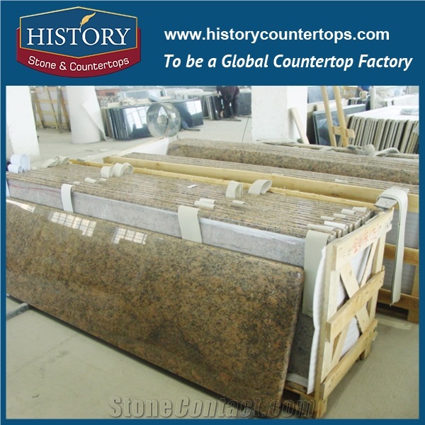 China Building Stone Hgj011old Giallo Venezian Flat Standard Laminated Product Wholesale Style Selection Eased for Countertop, Worktops & Island Tops