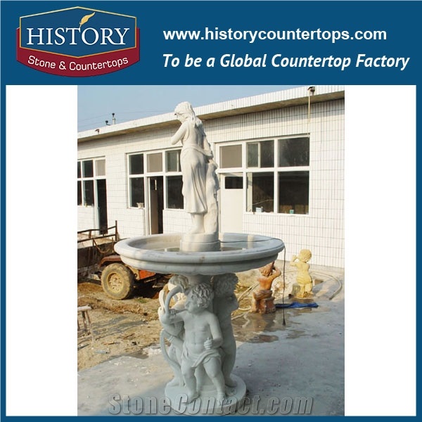 China Factory Price Natural Polished Black Marble Floating Sphere Garden Used Water Fountain for Sale with Yellow Base