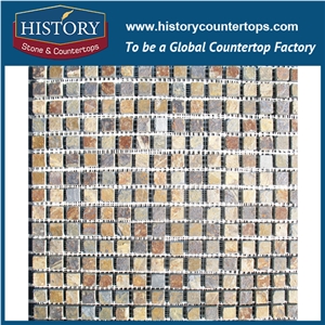 China History Stone Factory Rusty Mini Square Joint Liner Pattern Mosaic Suitable for Both Domestic and Worldwide Customers