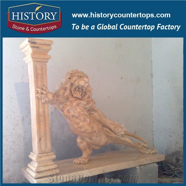 China Manufactures Yellow Granite Hand-Carved Exquisite Crocodile Statue for Garden Decorations Large Stone Animal Sculptures