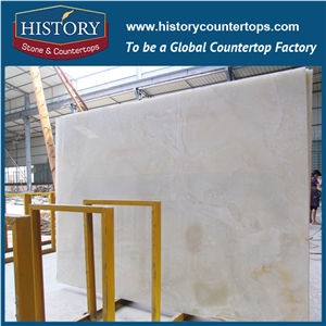 China Natural Stylish with Greatest Price Techniques Interior Wall Decoration White Onyx and Yellow Onyx