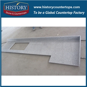 Chinese Supplier Hg001 G603 Mountain Grey Radius Arch Polished Prefabricated Trim Molding Countertops & Bathroom Vanity Top for Wholesale Price