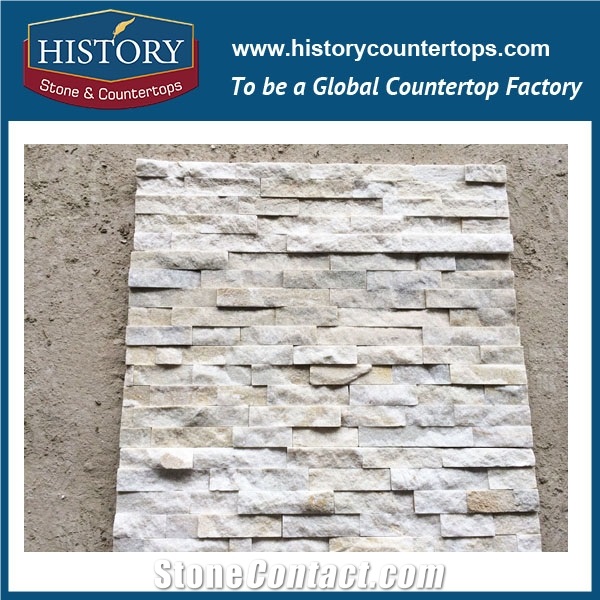 Cut-To-Size Irregular Surface Internal and External Wall Decoration Covering Manufactured Rustic Multi-Patterns Strip Quartzite Culture Stone