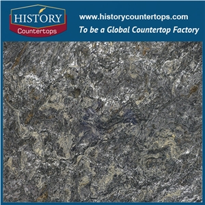 Good Price Brazil Platium Galaxy Granite Slab/Gold Galaxy Granite Slabs/Decorative Bathroom Tile