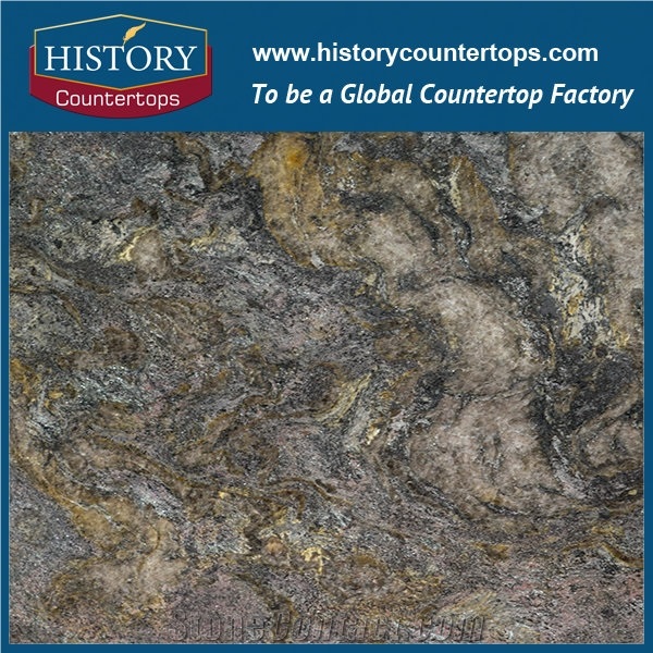 Good Price Brazil Platium Galaxy Granite Slab/Gold Galaxy Granite Slabs/Decorative Bathroom Tile