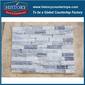 Grey Marble Culture Stone for Decorative Exterior Wall Cladding, Housing Backside Covering