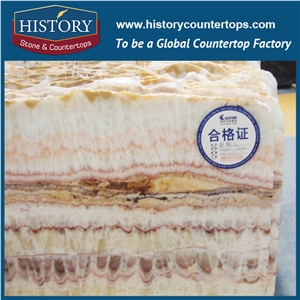 History China Hot Sale Cheap Building Material Harmonious Color Pure Onyx Tiles and Slabs Book Match Style for Fire Stair Walls, Private Villa Decoration, Tv Background