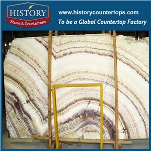 History China Hot Sale Cheap Building Material Harmonious Color Pure Onyx Tiles and Slabs Book Match Style for Fire Stair Walls, Private Villa Decoration, Tv Background