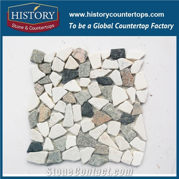 History Stone 2017 New Design Wall Borders, Floor Covering Hexagon Shape Irregular Natural Stone Slate Mosaic Export from China