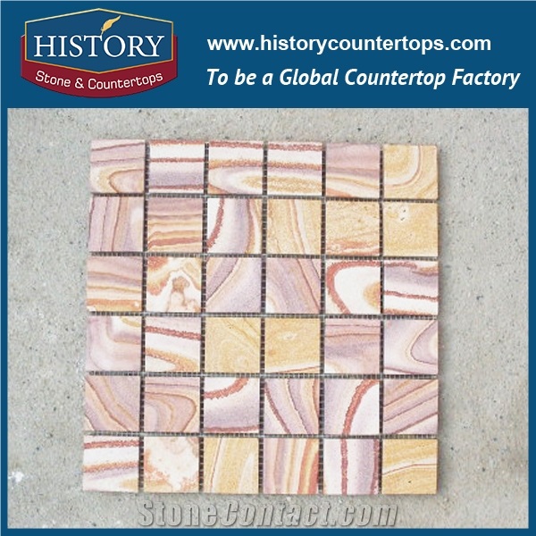 History Stone 2017 New Design Wall Borders, Floor Covering Hexagon Shape Irregular Natural Stone Slate Mosaic Export from China