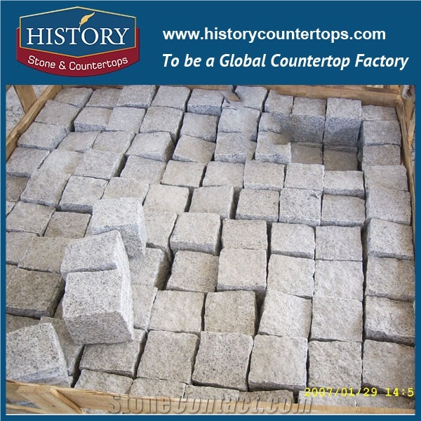History Stone China Factory Supply Light Grey Natural Granite Tile Competitive Price Outdoor Wall Tiles, Wall Covering, Garden Walkway, Driveway Paving Landscaping Stones Cobblestone& Pavers