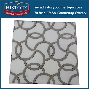 History Stone China Outstanding Features Reliable Reputation Wide Selection, Natural Arabescato Corchia Marble Irregular Pattern Mosaic Tile for House Decoration, Floor & Wall Mosaic Tile