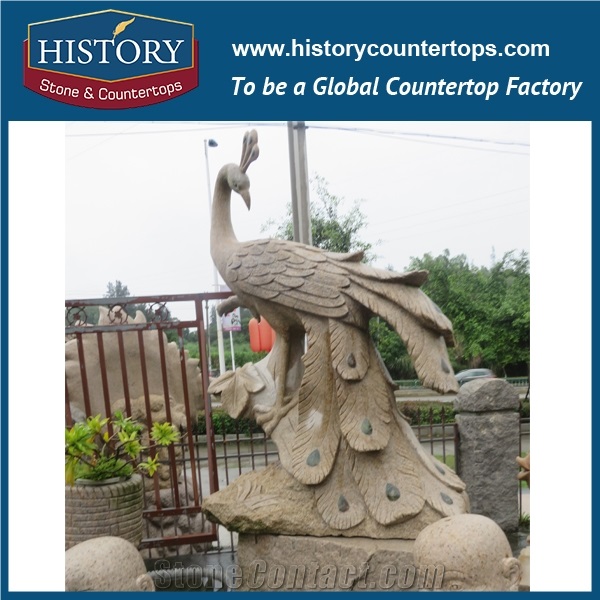 History Stone Chinese Hot-Selling New Design High Quality Wholesale Products, Grey Granite Hand-Carved Exquisite Cats Making Faces with Cheap Price, Animal Sculptures & Handcrafts