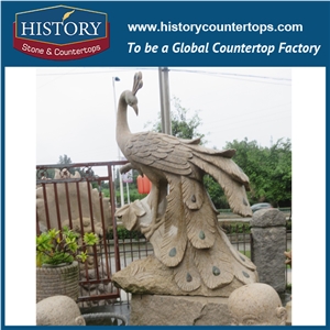 History Stone Chinese Hot-Selling New Design High Quality Wholesale Products, Grey Granite Hand-Carved Exquisite Cats Making Faces with Cheap Price, Animal Sculptures & Handcrafts