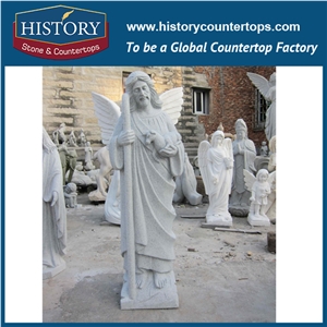History Stone Chinese Hot-Selling New Design High Quality Wholesale Products, Natural Granite Grey Color Garden Boy Statue with Cheap Price, Human Sculptures Handcrafts