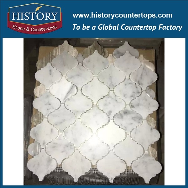 History Stone First Class Quanzhou Factory with Competitive Price, Beige Marble 3 D and Hexagon Mosaic Pattern for Inlay Flooring, Interior Decoration, Mural, Floor and Wall Mosaic Tiles