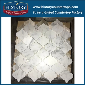 History Stone First Class Quanzhou Factory with Competitive Price, Beige Marble 3 D and Hexagon Mosaic Pattern for Inlay Flooring, Interior Decoration, Mural, Floor and Wall Mosaic Tiles