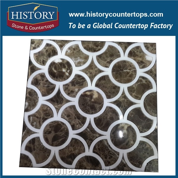 History Stone First Class Shandong Supplier Fine Quality Cheap Price, Natural Cream Bianco Carrara Marble Diamond- Shaped Mosaic for Interior Decoration, Floor & Wall Mosaic Tile
