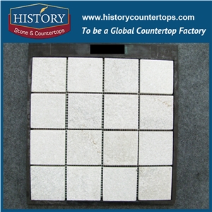 History Stone Free Style Irregular Natural Light Green and Beige Marble Mixed Slate Stone Mosaic Wall Tile Export from China