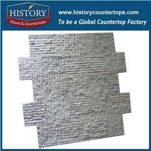History Stone Guaranteed Quality Quanzhou Shuitou Quality, Popular Polished Cream Marfil 3 D Cambered 2×2 Mosaic Tiles with Low Price for House Decoration, Flooring & Wall Beige Marble Mosaic