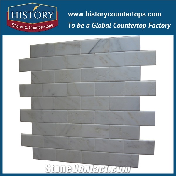 History Stone Guaranteed Quality Quanzhou Shuitou Quality, Popular Polished Cream Marfil 3 D Cambered 2×2 Mosaic Tiles with Low Price for House Decoration, Flooring & Wall Beige Marble Mosaic