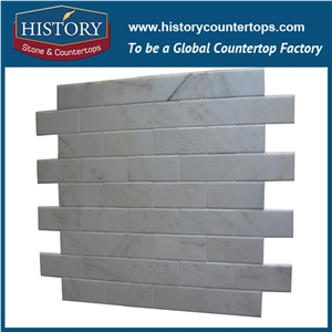 History Stone Guaranteed Quality Quanzhou Shuitou Quality, Popular Polished Cream Marfil 3 D Cambered 2×2 Mosaic Tiles with Low Price for House Decoration, Flooring & Wall Beige Marble Mosaic