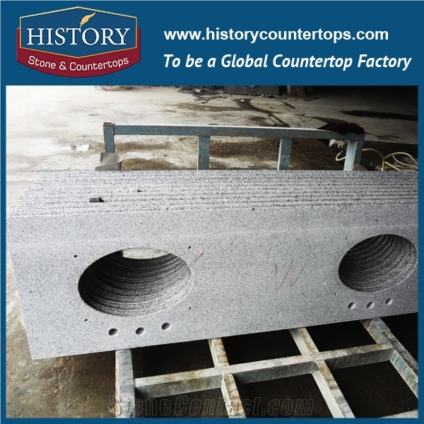 History Stone Hg012 G640 Sardinian Customized Wholesale Shaped Commercial Integrated Furniture Replacement for Building Countertop, Bar Tops, Island Tops