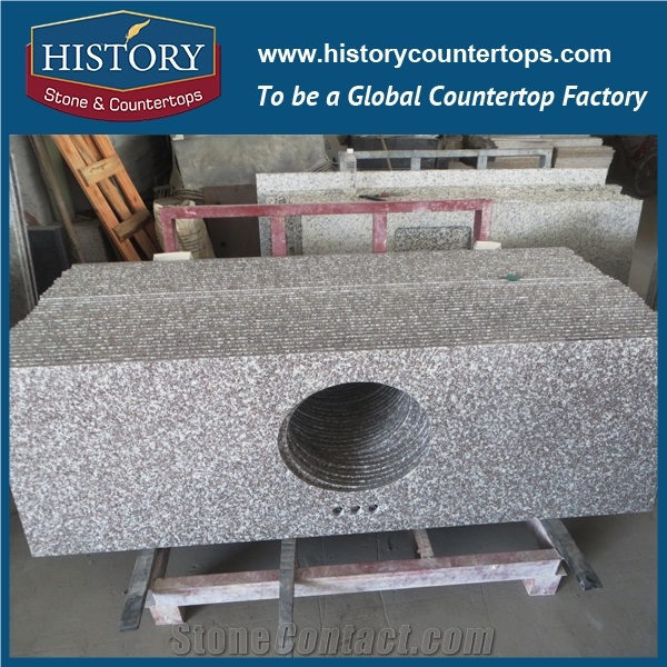 History Stone Hg016 G664 Bainbrook Brown Laminate Design Prefab Size Counter Laminate Design Prefab Size Countertops for Bathroom Vanity Top on Sale