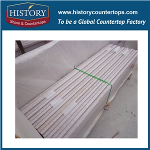 History Stone Hg030 G681 Beige Cream Honded Finish Customised Shape Vanity Set Granite Replacement for Countertops & Bathroom Vanity Top