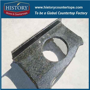 History Stone Hg050 Butterfly Green Bevel Top Edge Cut-To-Size Chinese Prefabricated Laminate Countertops & Bathroom Vanity Top for Hotel Project