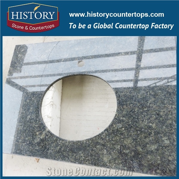 History Stone Hg050 Butterfly Green Customised Bevel Top Wholesale French Style for Countertop, Vanity Tops, Bathroom Vanity Top