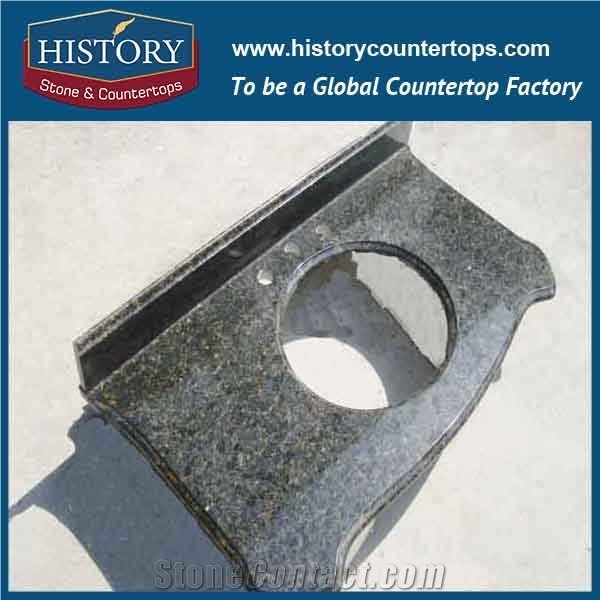 History Stone Hg050 Butterfly Green Radius Beveled Edge Pre Cut Special Polished Installing Wholesale Custom Vanity Top & Counter Top for Bathroom