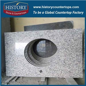 History Stone Hg069 Tiger Skin White Polished Edge Cudtom Made Laminated Bullnose Countertops & Bathroom Vanity Top New Design for Indoor Construction