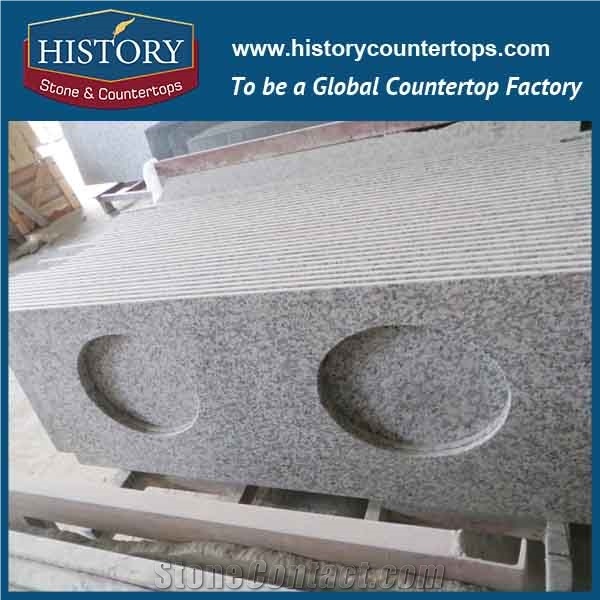 History Stone Hg069 Tiger Skin White Polished Edge Cudtom Made Laminated Bullnose Countertops & Bathroom Vanity Top New Design for Indoor Construction
