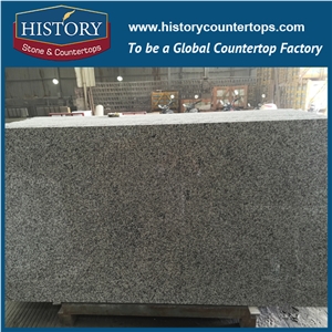History Stone Hg079 G655 Tong White Precut Half Bullnose Four Edges Polished Custom Size Countertops & Bathroom Vanity Top for Domestic Decoration