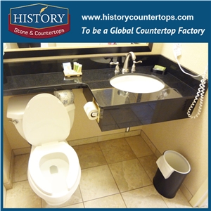 History Stone Hg086 Mongolia Black Radius Top Special Polished Bathroom Kit Smooth Surface for Granite Countertops & Vanitty Top Options by Price