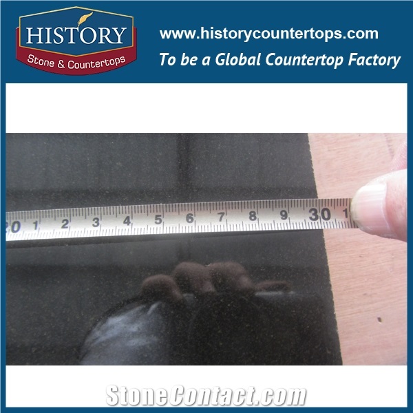 History Stone Hg086 Mongolia Black Radius Top Special Polished Bathroom Kit Smooth Surface for Granite Countertops & Vanitty Top Options by Price