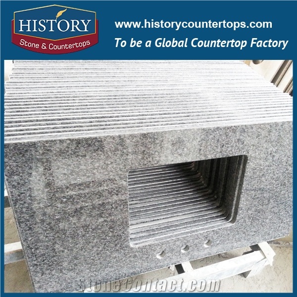 History Stone Hg092 G674 Ice Blue Customised Wholesale French Style Eased for Laboratory Countertop, Worktops & Island Tops