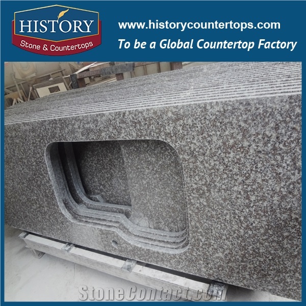 History Stone Hg092 G674 Ice Blue Customised Wholesale French Style Eased for Laboratory Countertop, Worktops & Island Tops
