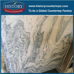 History Stone Hg140 Multicolor Grain Sand Ripple Radius Beveled Edge Polished Custom Size Granite Countertop & Vanity Top Options for Bathroom
