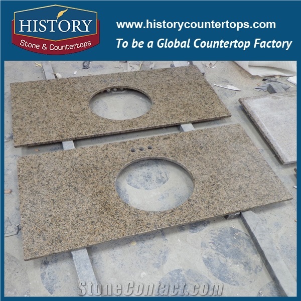 History Stone Hg175 Tropic Desert Antique Prefabricated Granite Factory Supplier Modular Customized Edges Solid for Apartment, Bathroom Vanity Tops