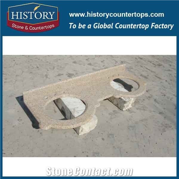 History Stone Hg175 Tropic Desert Antique Prefabricated Granite Factory Supplier Modular Customized Edges Solid for Apartment, Bathroom Vanity Tops
