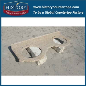 History Stone Hg175 Tropic Desert Antique Prefabricated Granite Factory Supplier Modular Customized Edges Solid for Apartment, Bathroom Vanity Tops