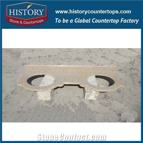 History Stone Hg175 Tropic Desert Antique Prefabricated Granite Factory Supplier Modular Customized Edges Solid for Apartment, Bathroom Vanity Tops