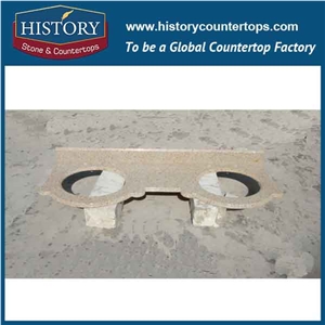 History Stone Hg175 Tropic Desert Antique Prefabricated Granite Factory Supplier Modular Customized Edges Solid for Apartment, Bathroom Vanity Tops
