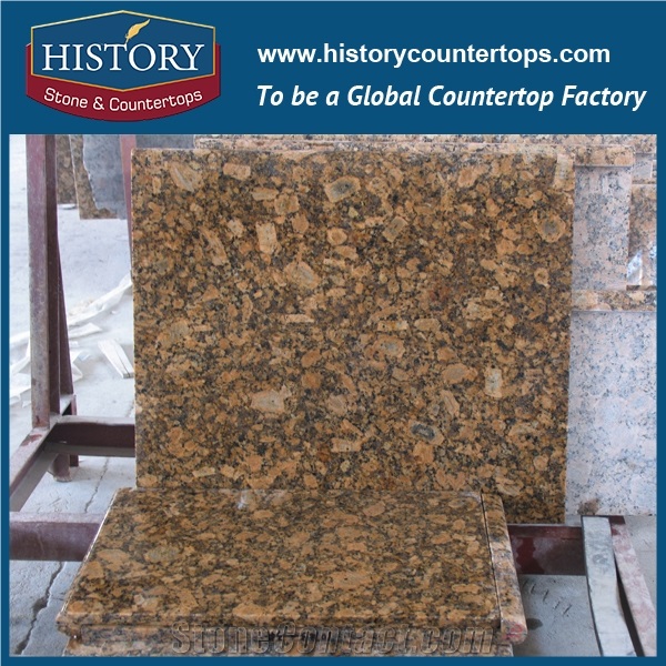 History Stone Hgj020 Giallo Fiorito Radius Top Wholesale Shaped Commercial Integrated Design Replacement for Building Countertop, Coffee Table, Bar Tops, Island Tops