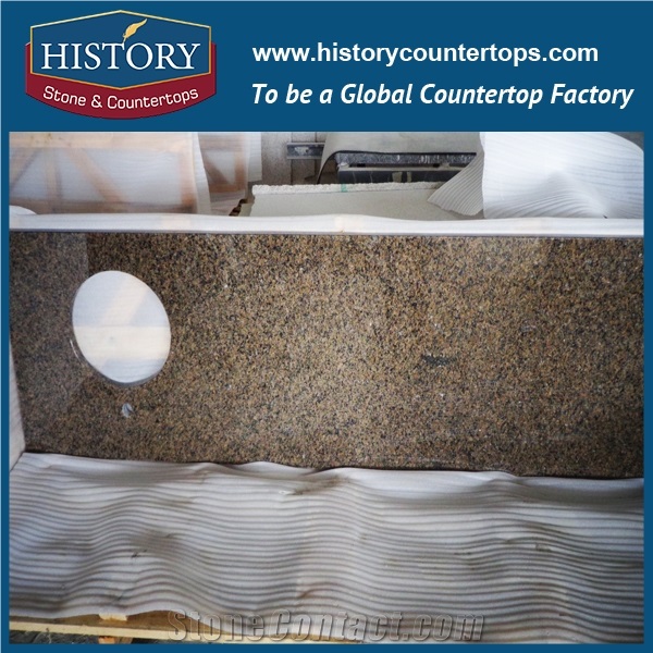 History Stone Hgj067 Tropic Brown Antique Prefabricated Granite Factory Supplier Modular Classic Import Solid for Apartment, Countertop,Bathroom Vanity Tops, Counter