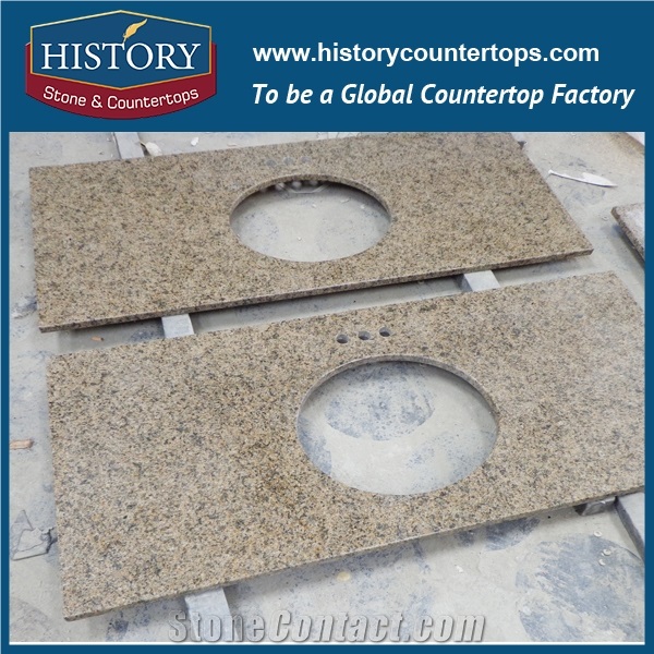 History Stone Hgj067 Tropic Brown Antique Prefabricated Granite Factory Supplier Modular Classic Import Solid for Apartment, Countertop,Bathroom Vanity Tops, Counter