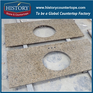 History Stone Hgj067 Tropic Brown Antique Prefabricated Granite Factory Supplier Modular Classic Import Solid for Apartment, Countertop,Bathroom Vanity Tops, Counter