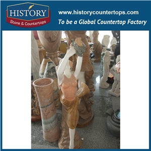 History Stone High Quality Cheap Price Hand Carved Wholesale Products, Natural Marble White Color Famous Beautiful Greek Lady with Bracelets, Hot-Selling for Decorations, Human Statue Handcrafts